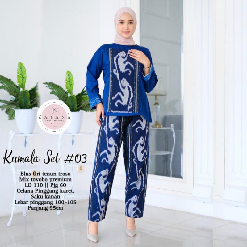 Setelan Tenun Wanita bahan Tenun Troso mix Toyobo