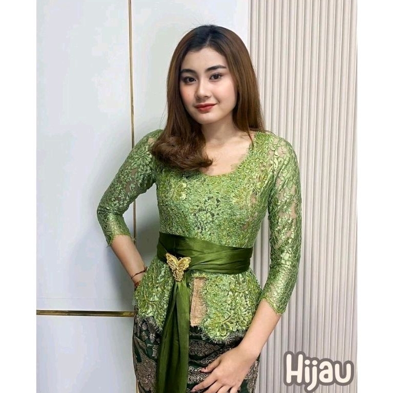 SIMONA Anasera Payet Kebaya Saja  Kebaya Bali Metalik Payet Premium