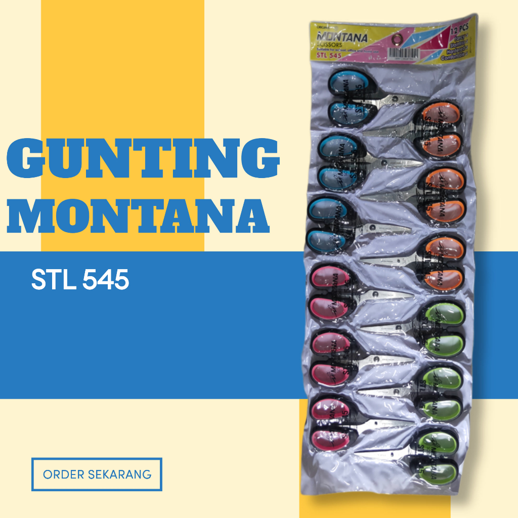 

GUNTING SATUAN MONTANA STL-545 HARGA SATUAN/ GUNTING KECIL