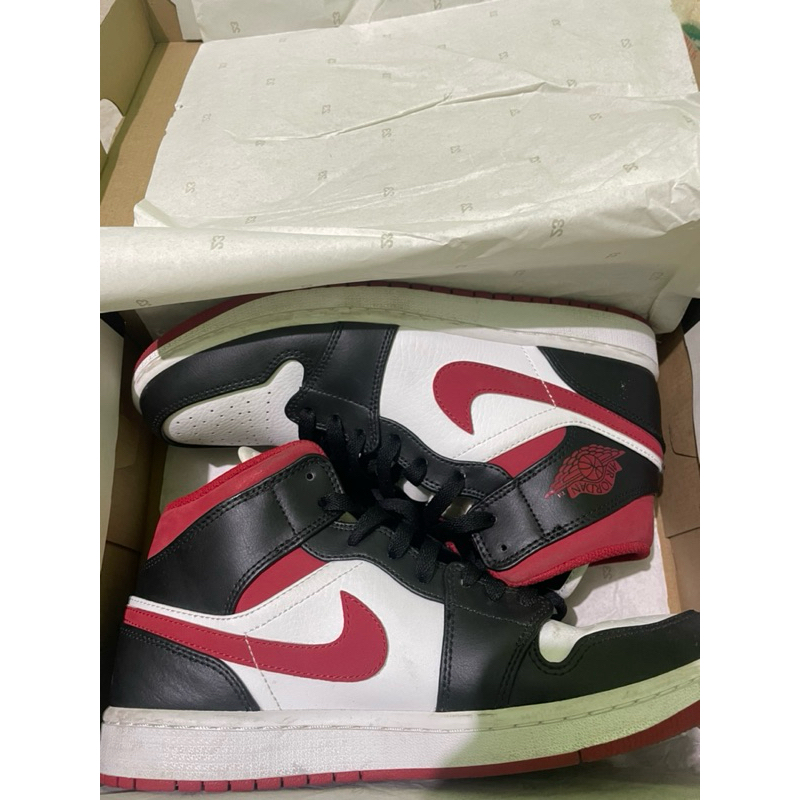 JORDAN MID 1 GYM RED BLACK