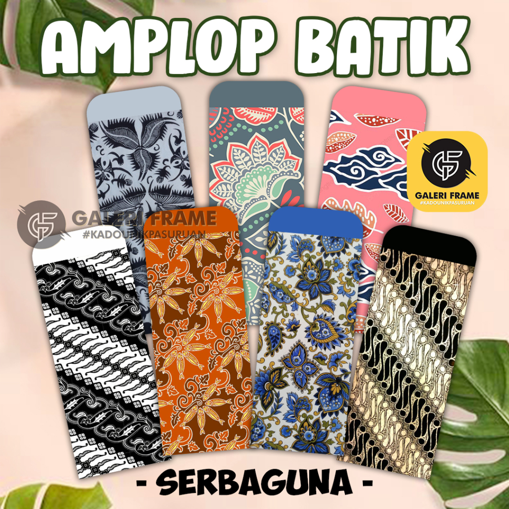 AMPLOP BATIK KHAS INDONESIA | AMPLOP SERBAGUNA | AMPLOP KONDANGAN DAN LEBARAN