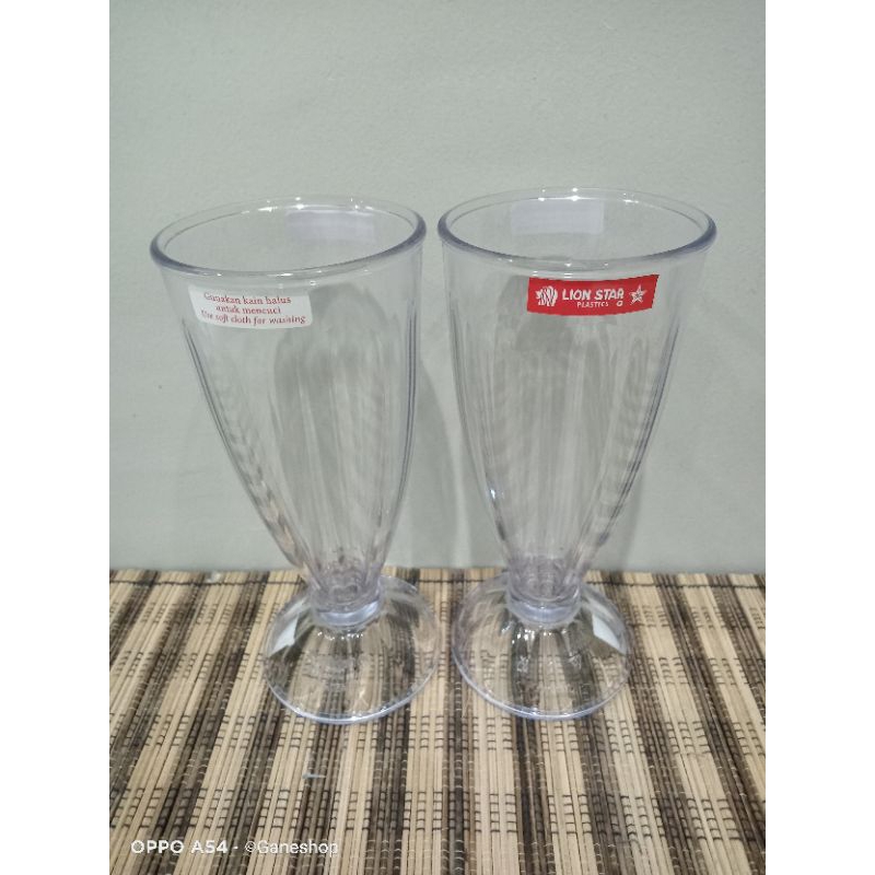 (6 PC) Gelas jus LION Star gelas jus akrilik gelas anti pecahg