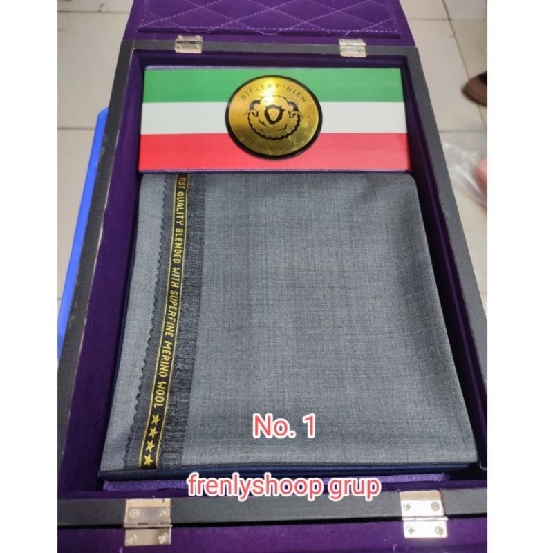 Kain Bahan Celana pria formal  pure wool 100 % merino wool Biella Fhinish (hrg PerCelana)