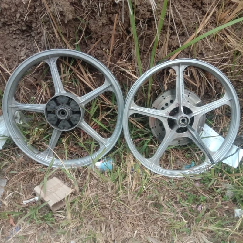 velg Kawasaki ori moto Binter AR 125 bukan GTO pelek RIMS Enkei 1 Made in Japan roda