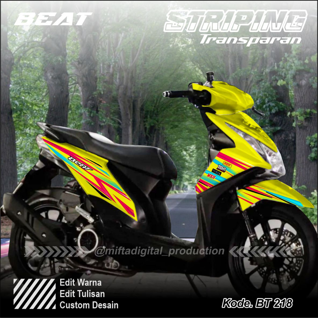 Striping Beat Street Full Body - Beat FI - Beat Esp - Beat Street Esp - Striping Sticker Beat - Bisa