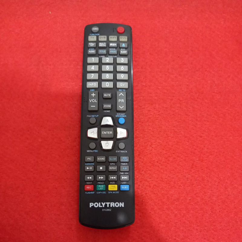 Remote TV DVD Home Theater POLYTRON Original Asli . 81G862 .