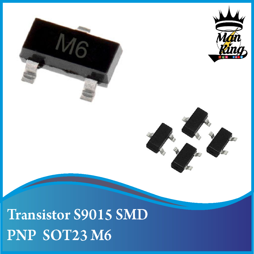 10pcs Transistor S9015 SMD M6 SOT-23 SOT23 9015 PNP