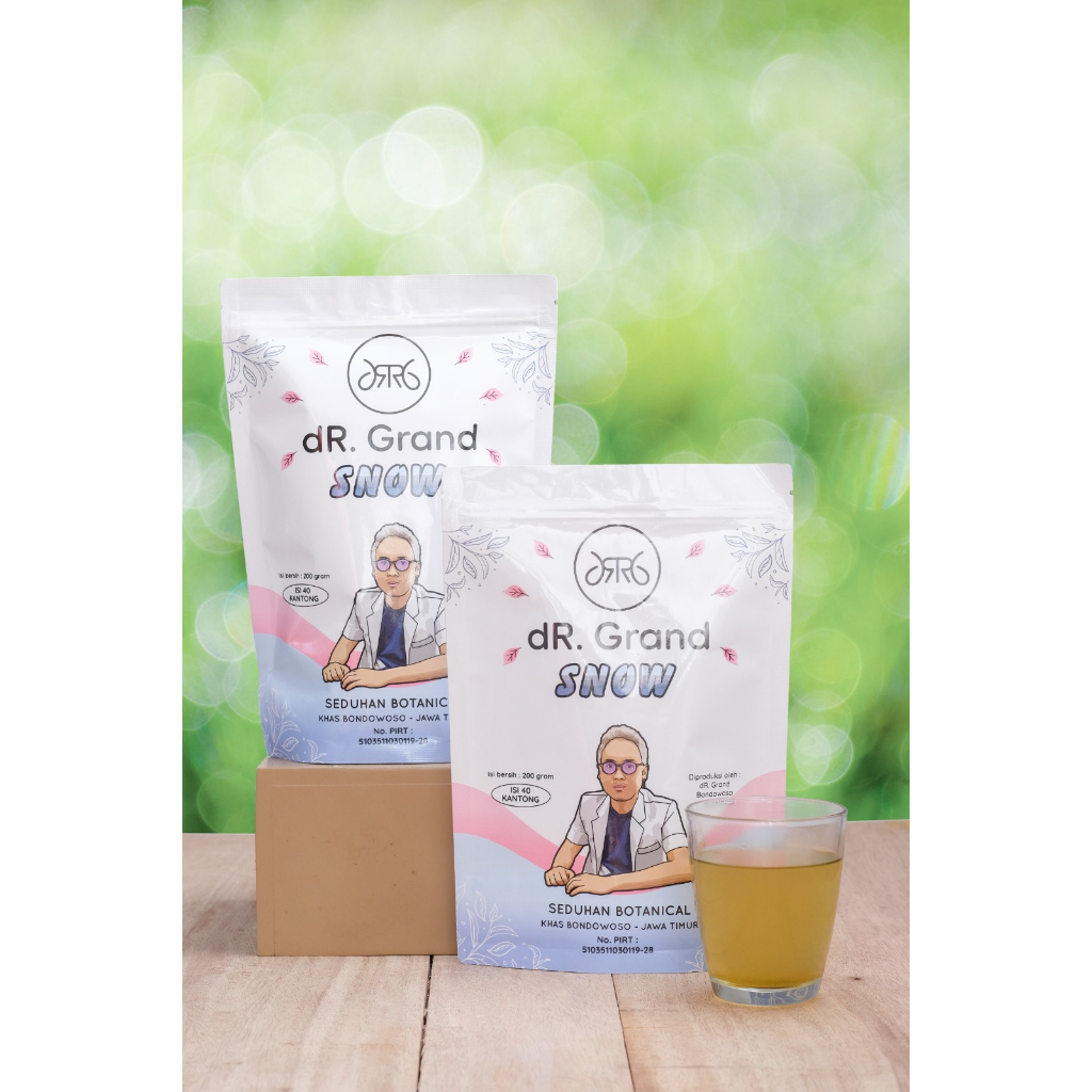 Minuman Pemutih dR Grand Snow Lulur Pencerah Kulit Penurun Berat Badan Anti Aging Kerutan Antioksida