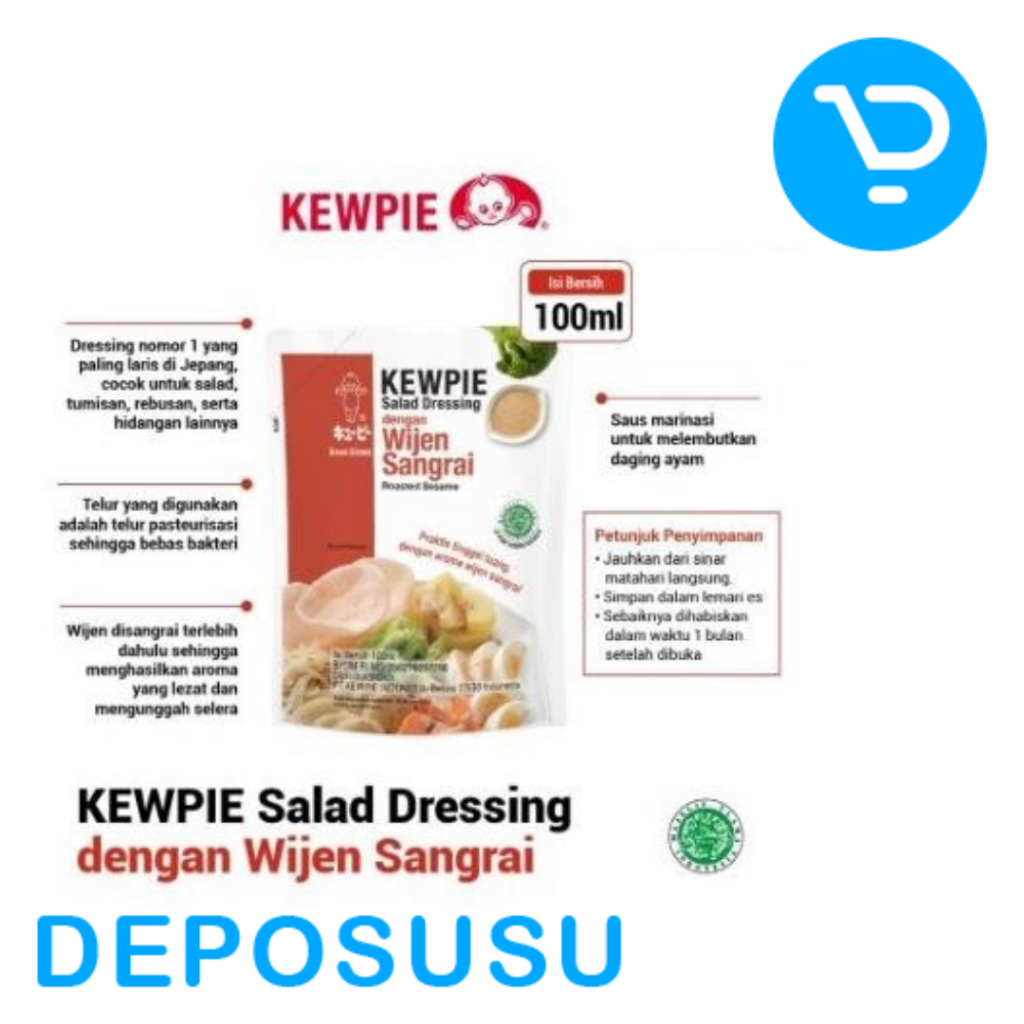 

KEWPIE Saus Siram Salad Dressing Sachet Wijen Sangrai Caesar Thausand