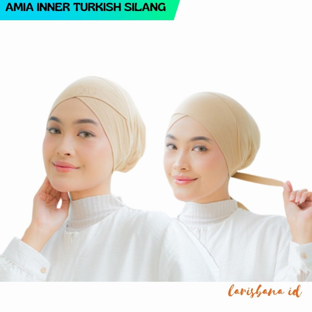 AMIA INNER TURKISH SILANG - Ciput Silang Hijab Wanita