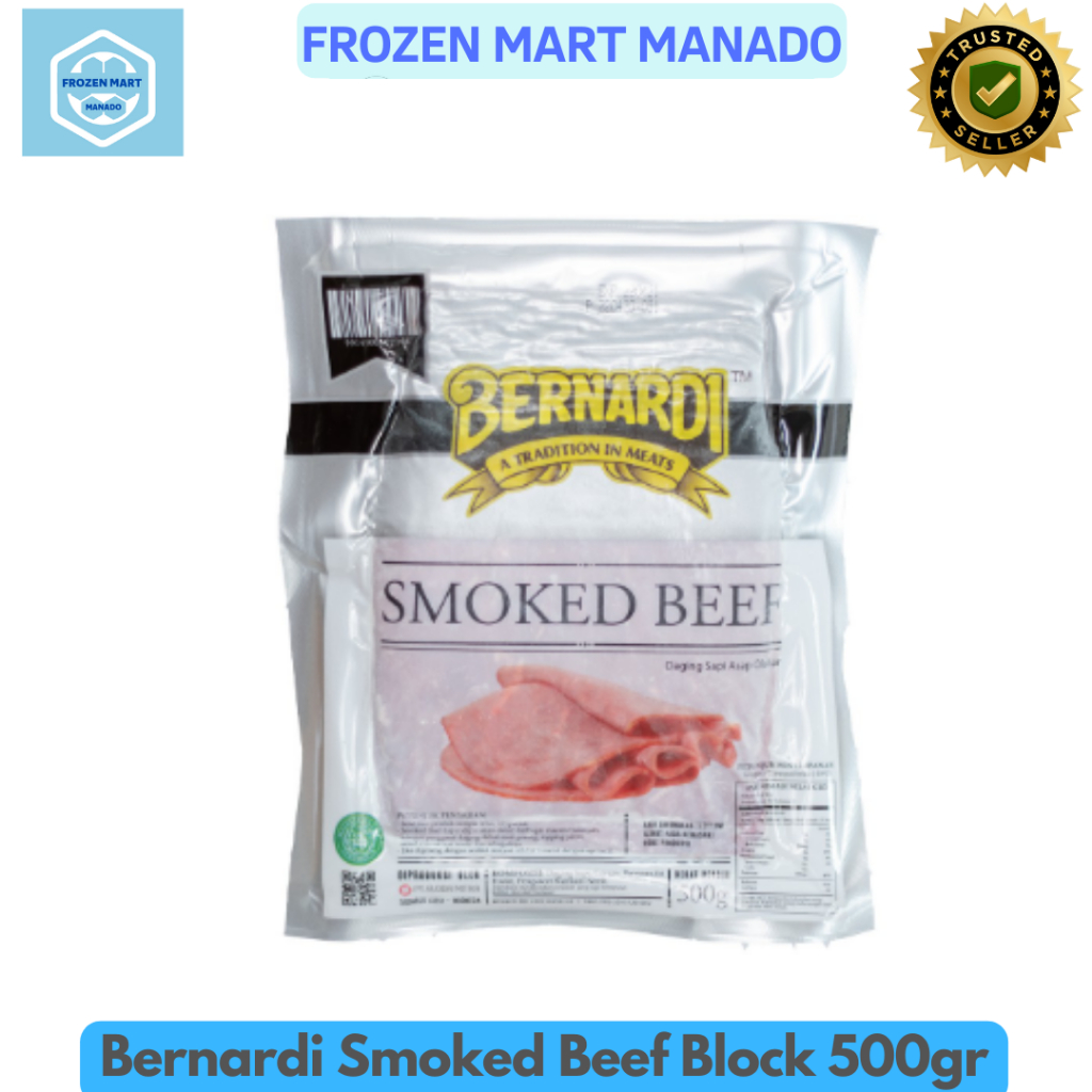 

Bernardi Smoked Beef Block 500gr - Frozen Mart Manado (Frozen Food Manado)
