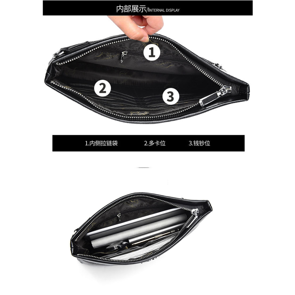 DISKON MYBAGSTORE 186 TAS TANGAN PRIA KEKINIAN TAS DOMPET PRIA DOMPET BESAR CLUTCH BAG PRIA HAND BAG