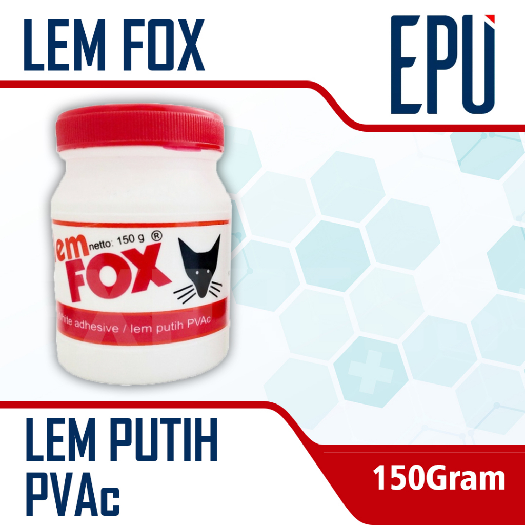 Lem Fox Putih 150 Lem Putih Fox Pvac 150 gr Fox Lem Pvac 150 gram Glue