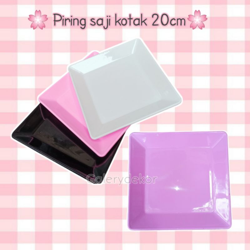 PIRING SAJI KOTAK MELAMIN 20CM