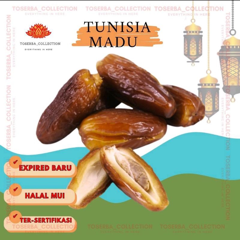 

KURMA TUNISIA MADU 1KG/ 500 GRAM KURMA TUNISIA NON TANGKAI