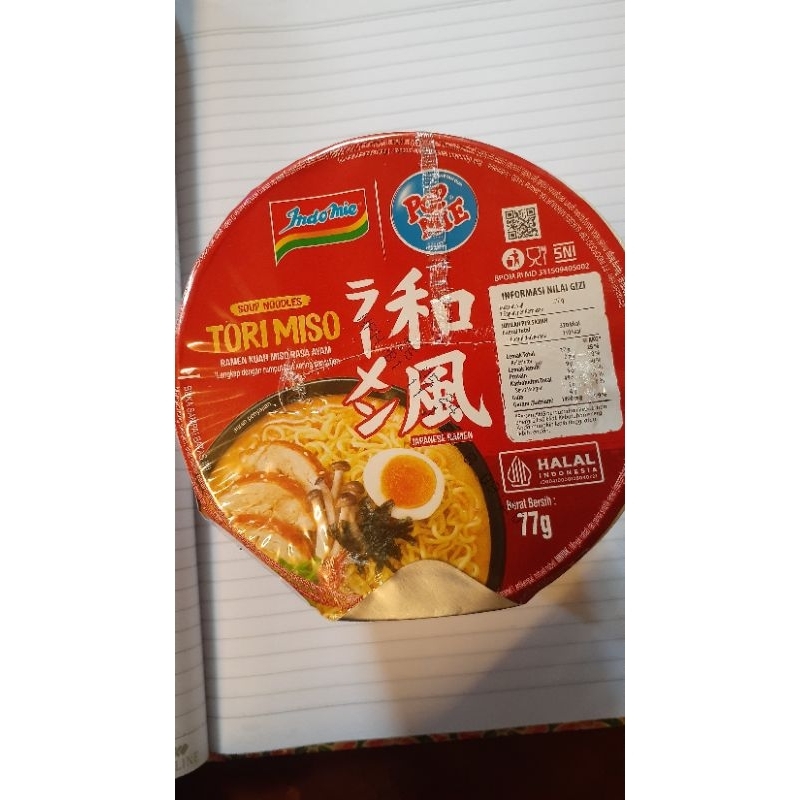 Pop Mie Tori Miso/Indomie Tori Miso
