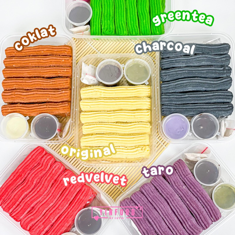 

Rainbow Churros Frozen (KURIR INSTAN ONLY) - ADA HARGA ADA KUALITAS