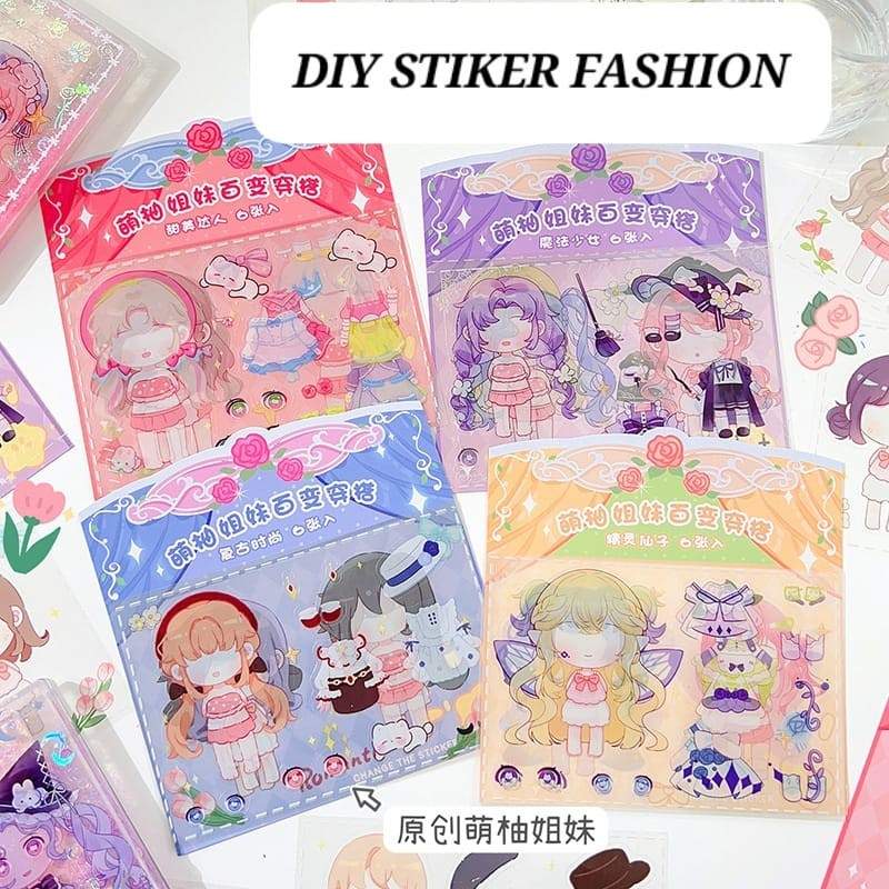 

TOKYOBERRY DIY STIKER FASHION STICKER KARAKTER DRESS UP PERNAK PERNIK LUCU ANAK CEWE