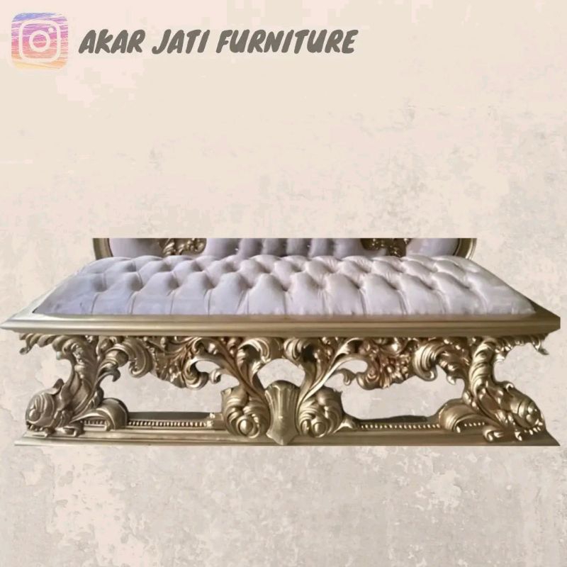 Sofa Set Divan Ukir Luxury Jati Gold