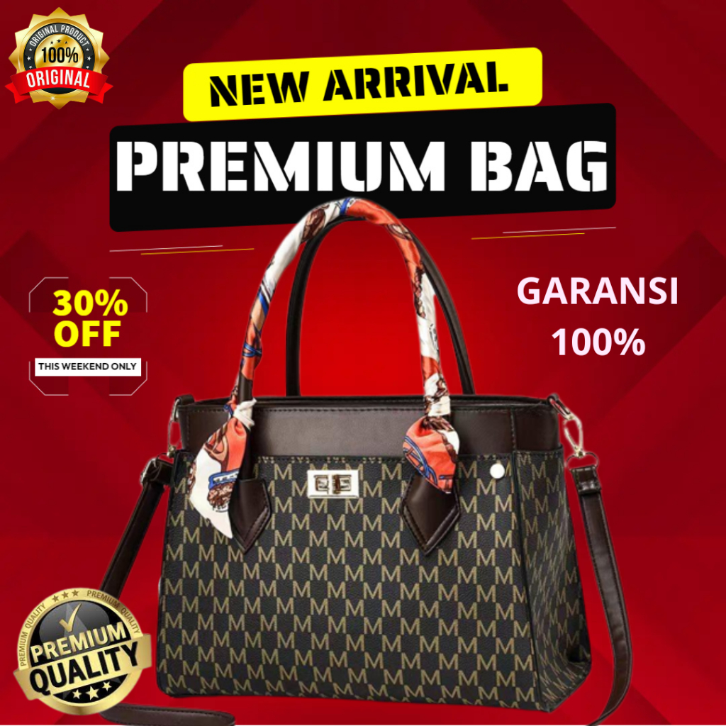 LF10 tas kerja import wanita jinjing branded kekinian dewasa handbag wanita cewek ibu ibu pesta kond