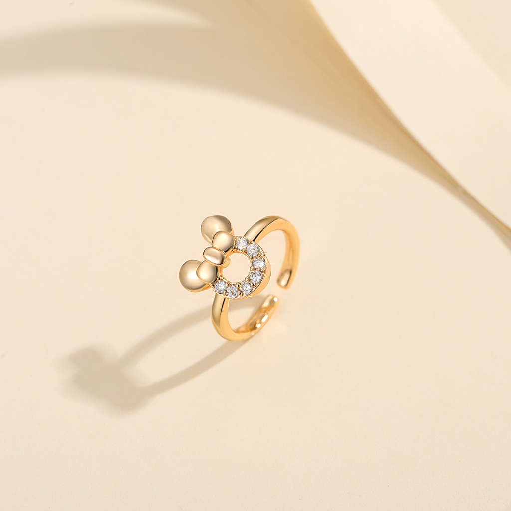 LM048 [COD✔] Cincin Titanium Anak Mewah Permata Anti Luntur Dan Anti Karat