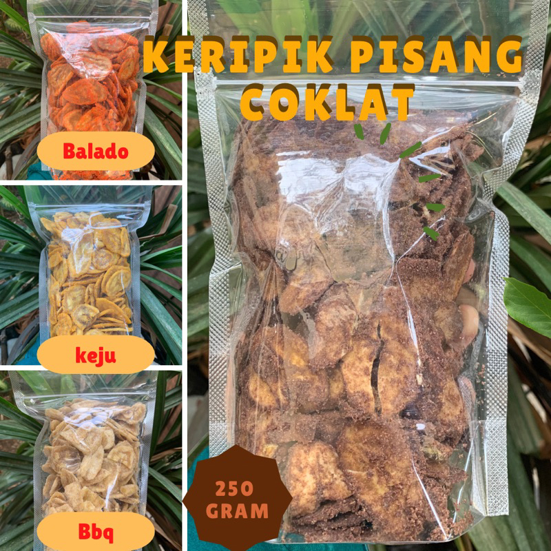 

KERIPIK PISANG COKLAT ANEKA RASA 250 GRAM AUFARO SNACK