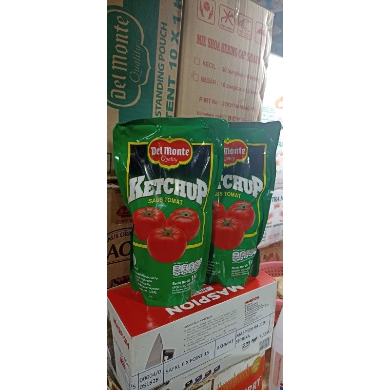 

Delmonte saus tomat pouch 1kg