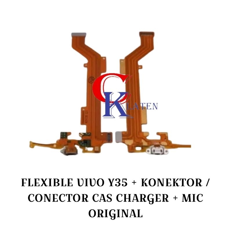 FLEXIBLE VIVO Y35 + KONEKTOR / CONECTOR CAS CHARGER + MIC ORIGINAL