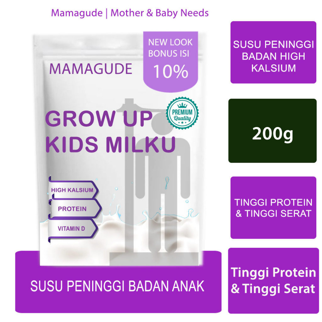 

Obat Peninggi Badan Remaja Susu Peninggi Badan Susu Pertumbuhan Tinggi Anak Susu Peninggi Badan Untuk Remaja Usia 17 Tahun Keatas Susu Anak Coklat Mamagude Matcha S-Grow Grow Up (200g)