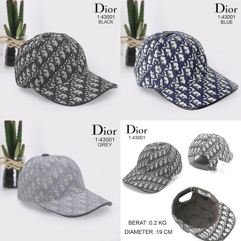 Topi DIOR 43001  QAZ 68  topi batam impor murah cantik grosir sale promo original