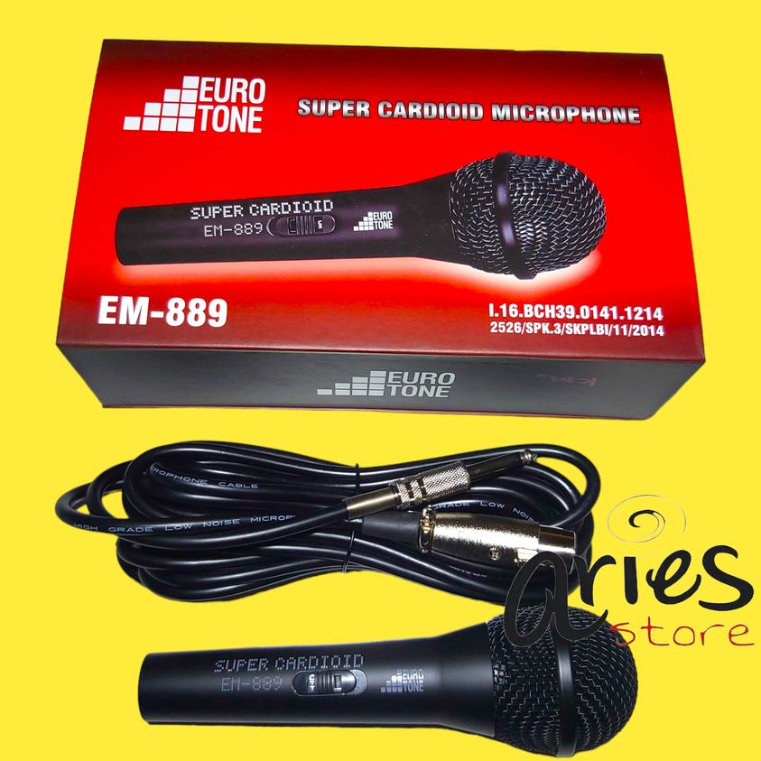MIC EURO TONE SUPER CARDIOID MICROPHONE EM 889