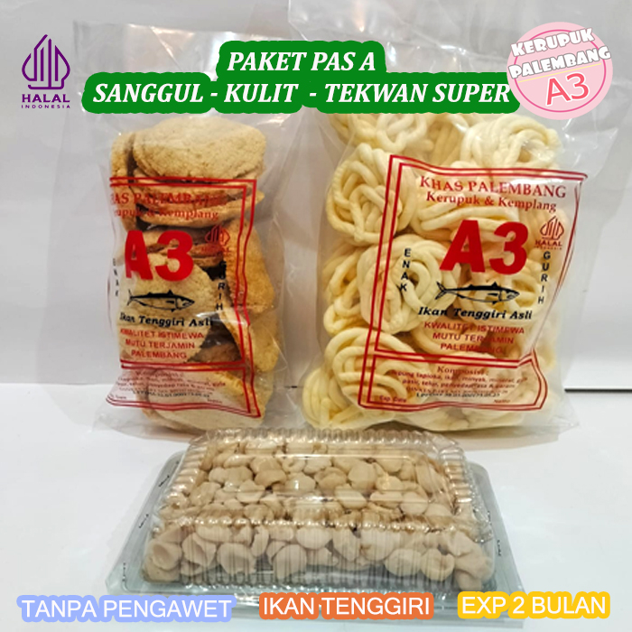 

PAKET PAS A KERUPUK SANGGUL 200GR KEMPLANG KULIT 200GR TEKWAN SUPER