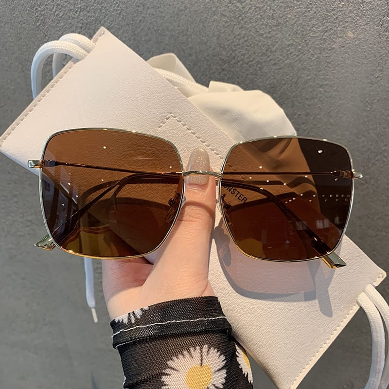 KACAMATA ANTI SILAU KACA MATA PRIA WANITA Kacamata Hitam Bentuk Kotak Gaya Korea untuk Pria dan Wani