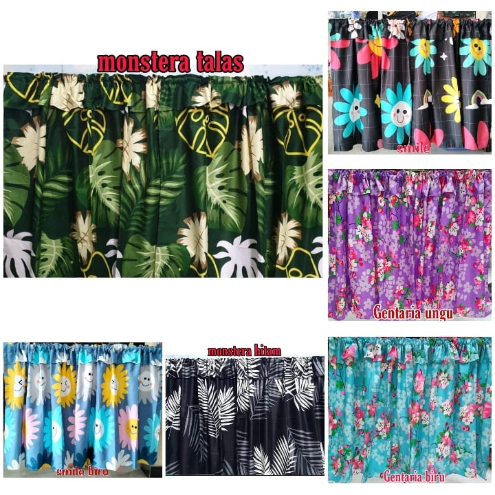 GORDEN KOLONG DAPUR MOTIF BUNGA2  CANTIK