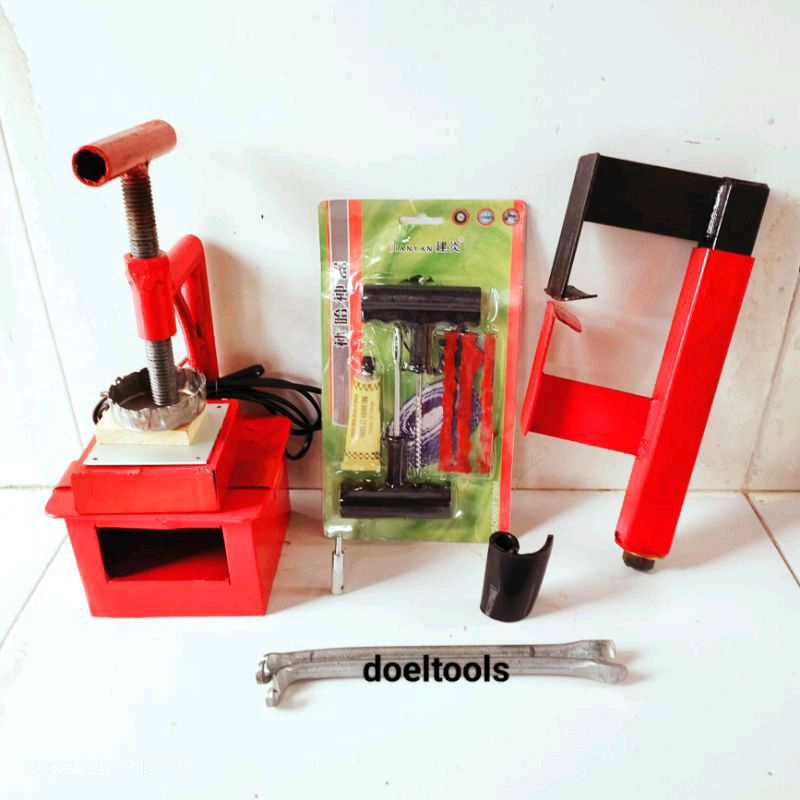 PROMO sepaket lengkap murah tambal ban 2in1 alat tambal ban listrik busa bakar bisa listrik