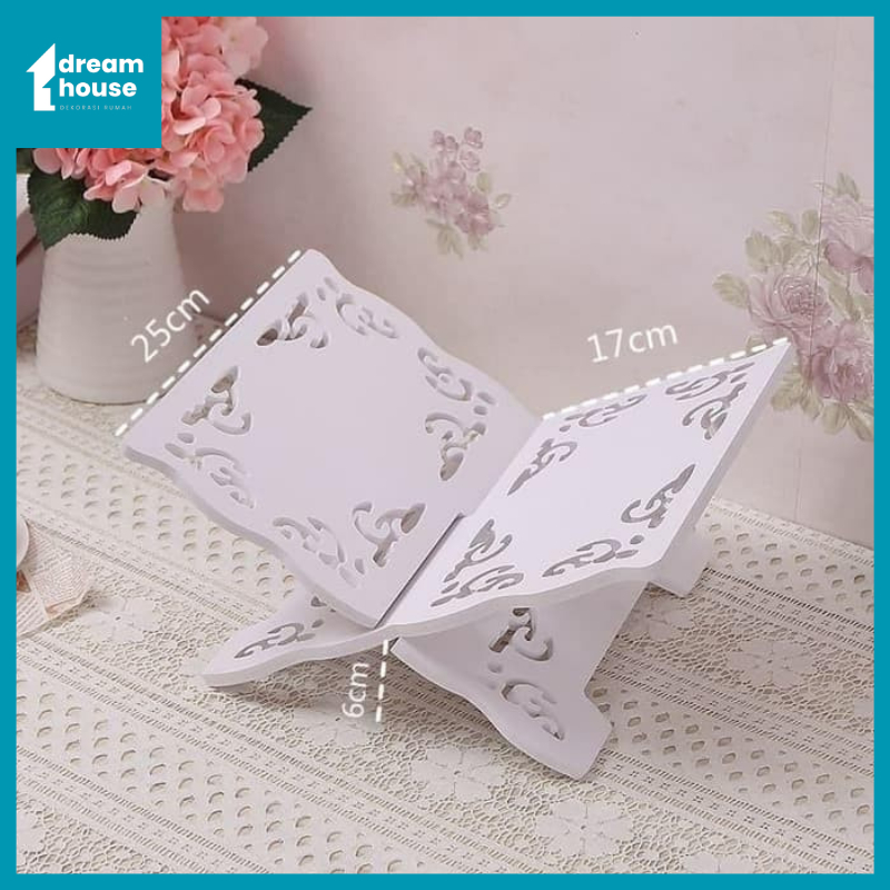 Lekar Alquran Rekal Quran Rekal Meja Alquran Lipat Dudukan Quran Kayu Tempat Baca Al Quran