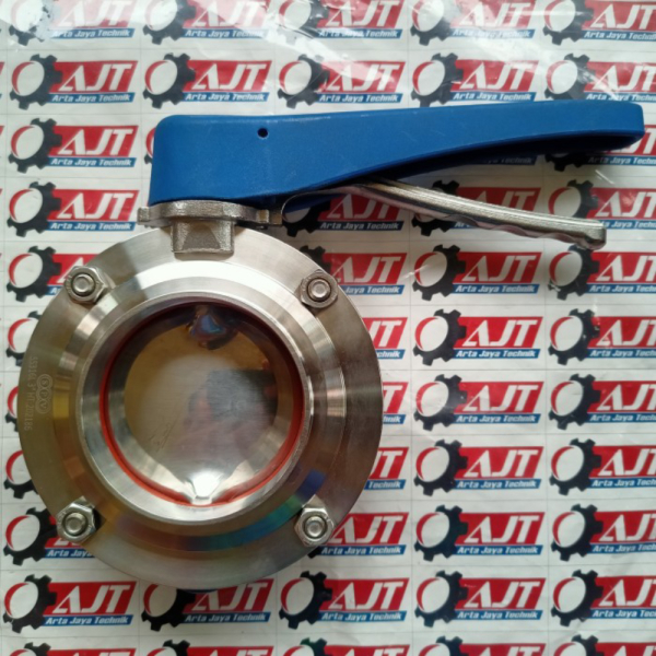 Butterfly Valve Sanitary SS316L 3 SPV 3inch Diskon