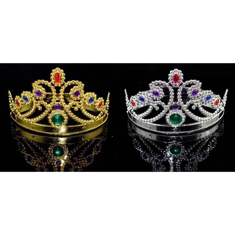 Mahkota Ratu / Mahkota Cewek / Mahkota Ratu Emas Silver / Mahkota Party / Crown Queen / Crown King