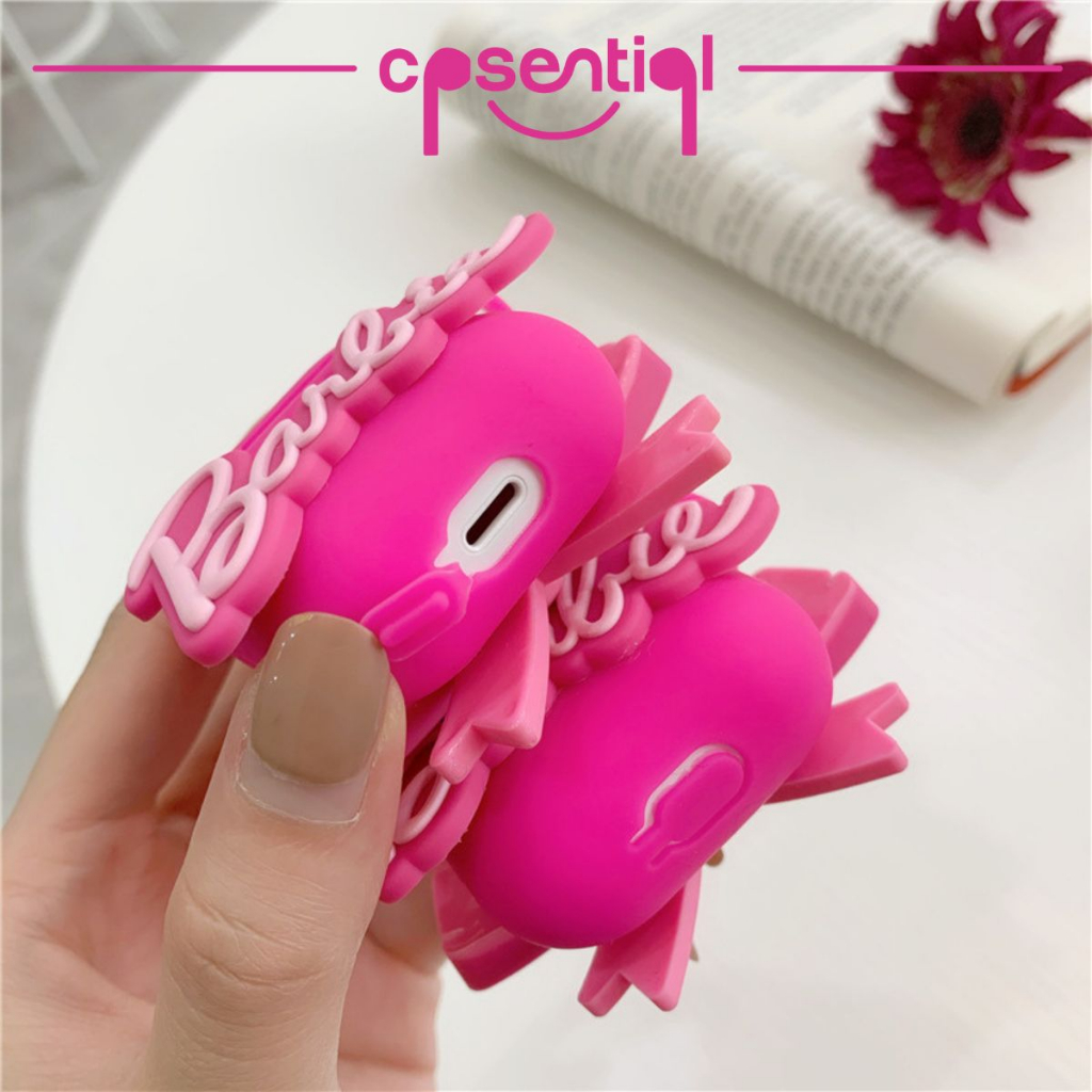 COD Case Airpods Gen 1/2 Gen 3 Pro Inpods 12 i12 Barbie Dengan Gantungan Kunci Protection Case | Casing Premium Soft case | Silicone Casing Premium Hard Case