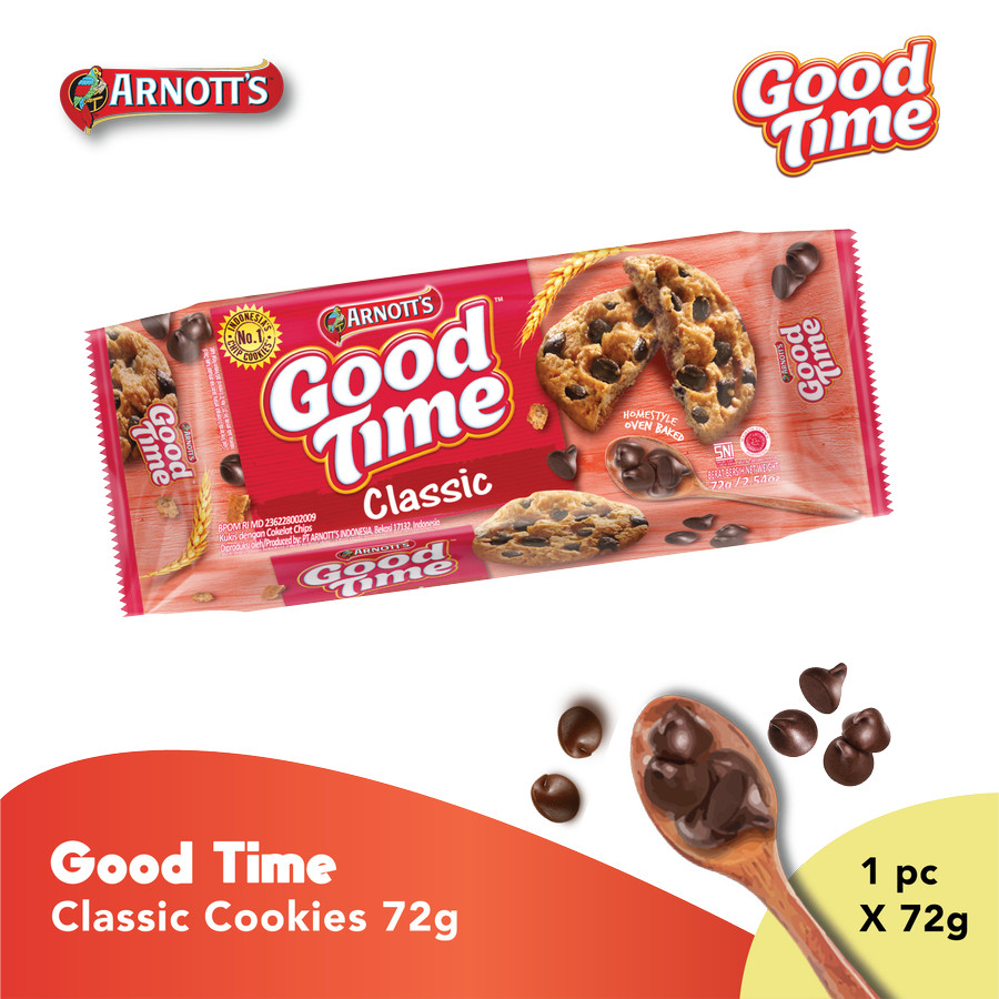 

Arnott's Good Time Cookies Classic 72gr