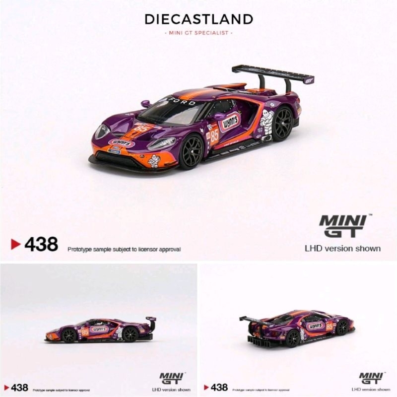 Mini GT #438 Ford GT #85 2019 24 Hrs of Le Mans LM GTE-Am  MGT00438 MiniGT MGT Ford GT Le Mans Purpl