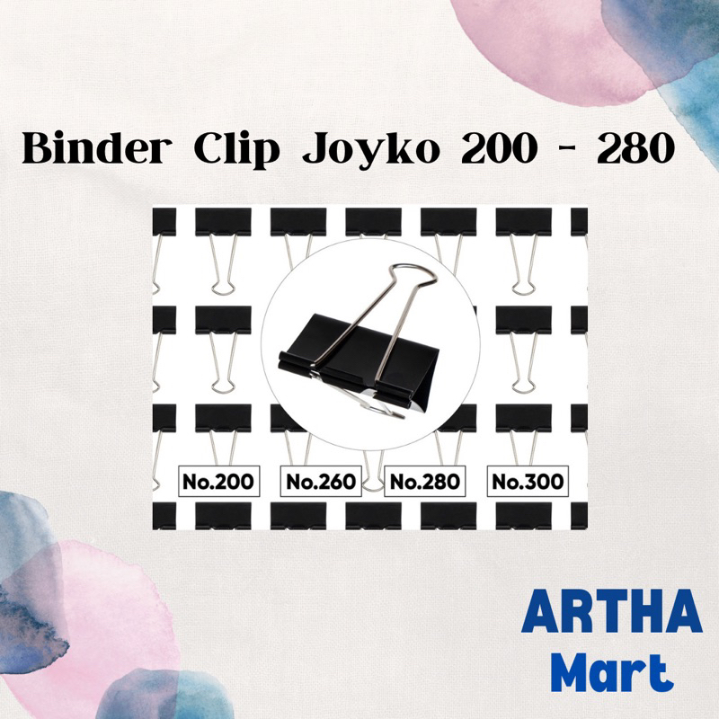 

JOYKO - Binder Clip Klip Penjepit 200 - 280 - Pak