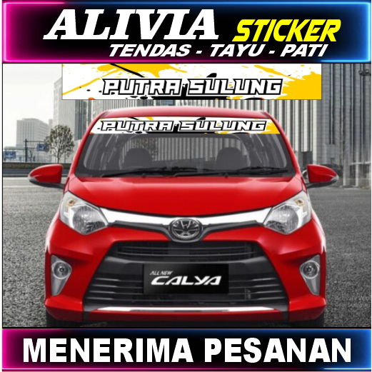 Stiker printing Kaca Depan Mobil Calya - Bisa Custom Desain Dan Tipe Mobil