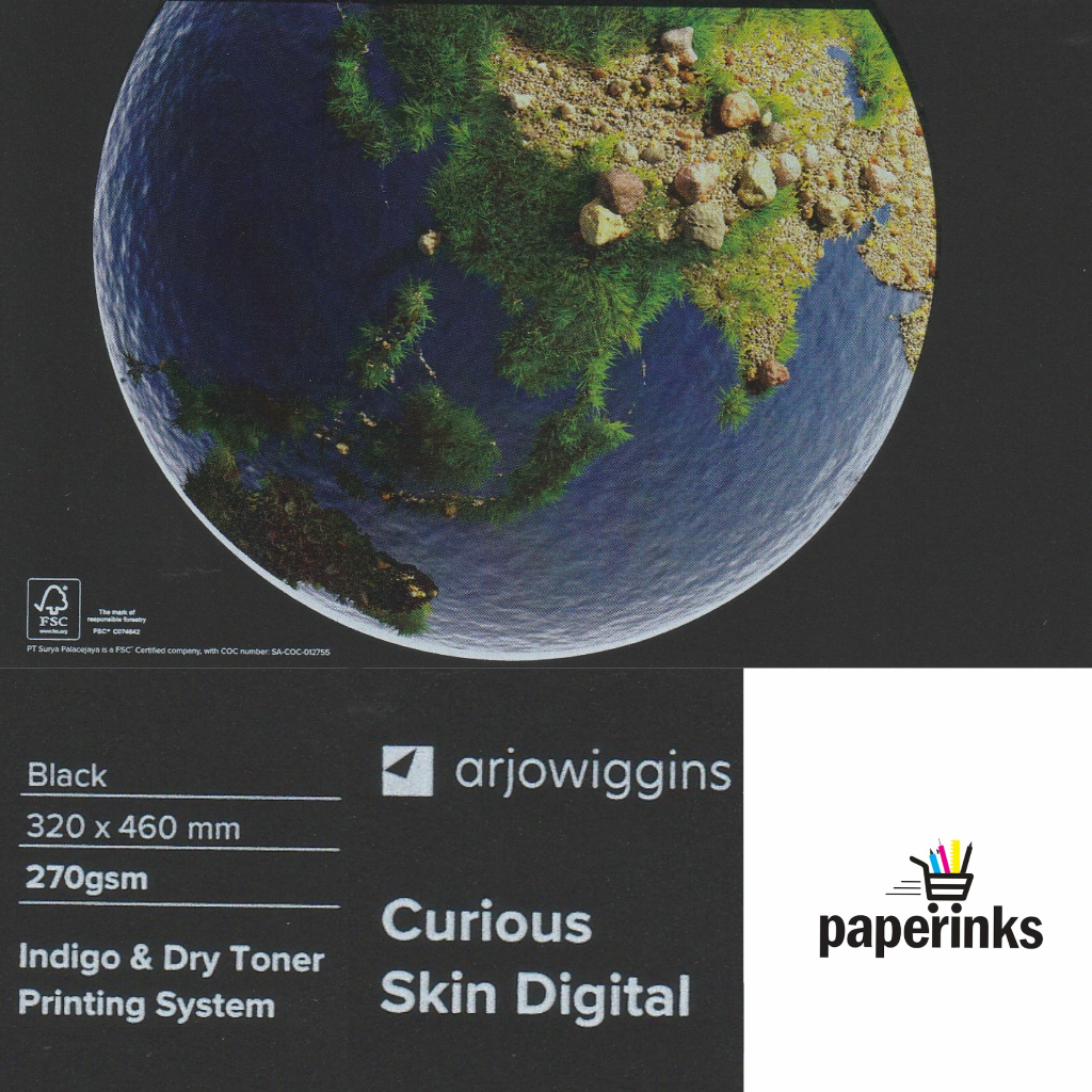 

Arjowiggins Curious Skin i-Tone Black 270 gsm digital fancy paper