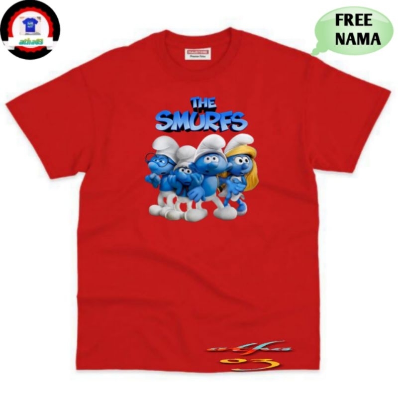 Kaos anak Kaos smurf Kaos unusex Kaos custom
