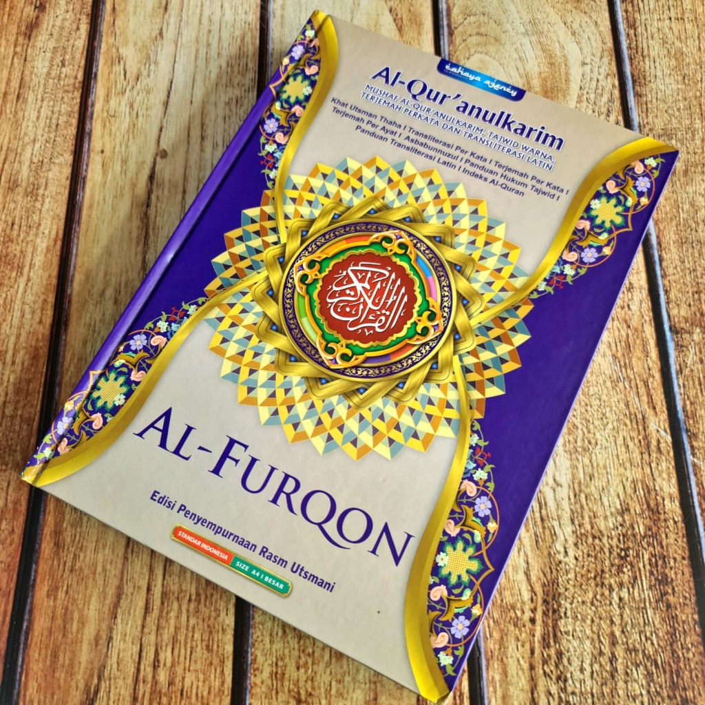 Al Quran Tajwid Terjemah Latin Perkata Al Furqon A4 - Cahaya Agency
