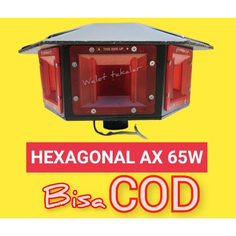 Tweeter walet hexagonal audax 65w anti air (6 penjuru)