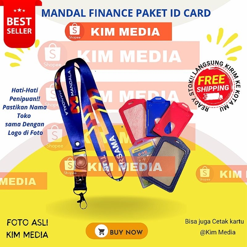 

Tali Id Card MANDALA Lanyard MANDALA FINANCE PRINTING LEMBUT tahan Air TERMURAH!!