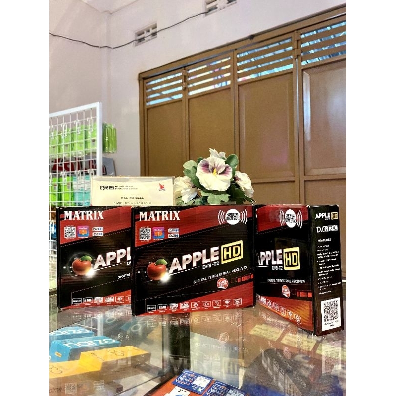 STB Set Top Box Matrix Apple Digital TV HD / Apple Matrix Red Merah DVBT2