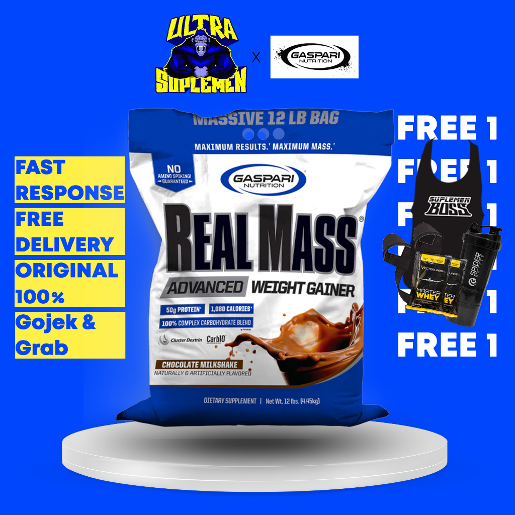 GASPARI REAL MASS 12LBS MASS GAINER WHEY